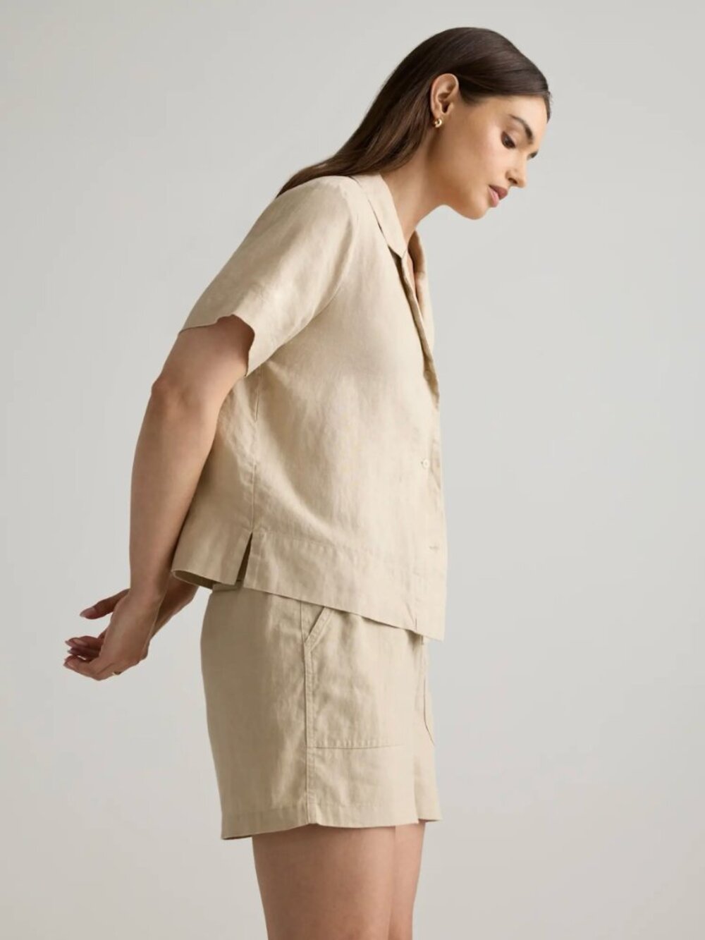 Quince 100% European Linen Short Sleeve Shirt - Picture 8 of 10